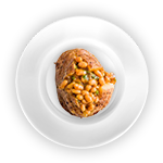 Baked Potatoes With Beans 