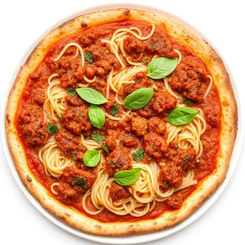 Bolognese Pasta Pizza 