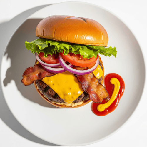 1/4 Lb Burger, Bacon & Cheese 