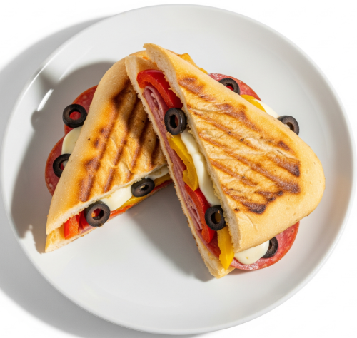 Salami, Peppers, Olives & Mozzarella 