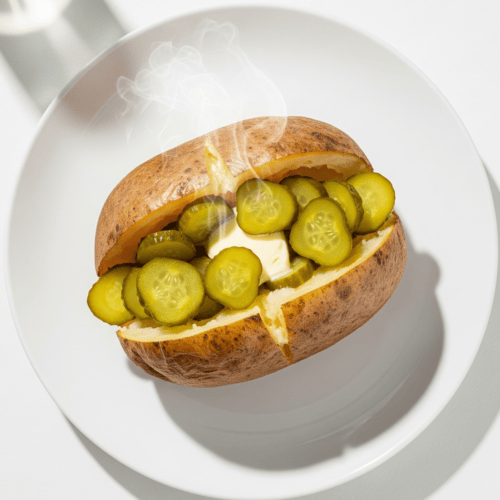 Baked Potatoes With Pickles 